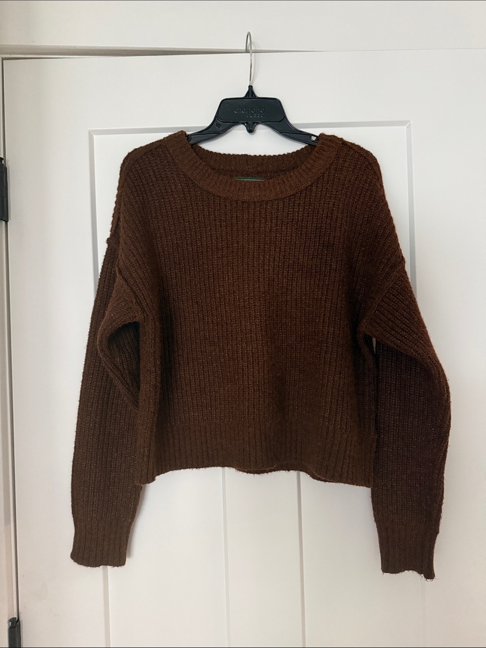 American Eagle Brown Women’s Rib-Knit Sweater